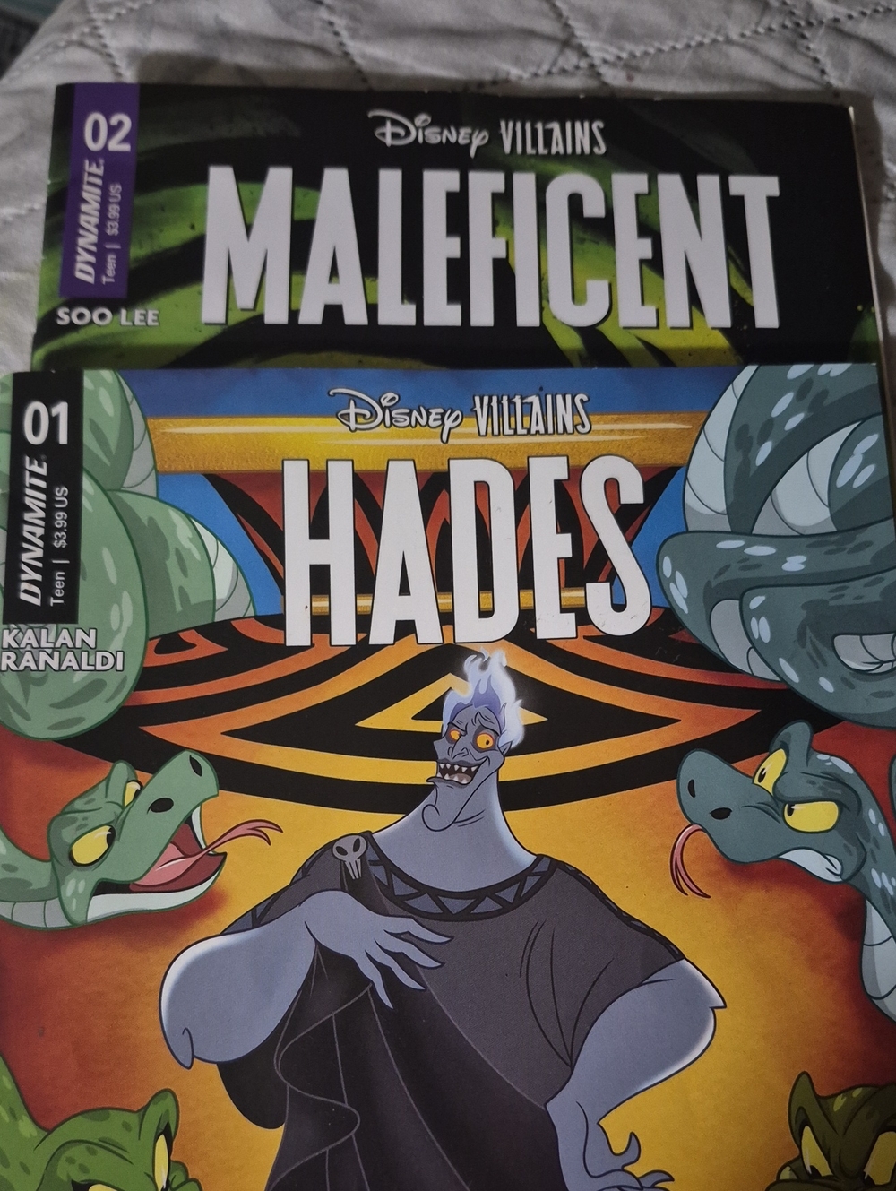 Disney Hades Graphic Novel - Black, Green, Blue, Yellow Cover